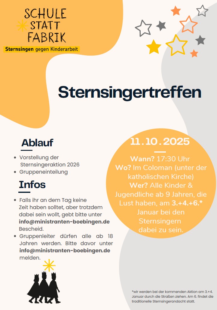 Sternsingertreffen 11.10.2025