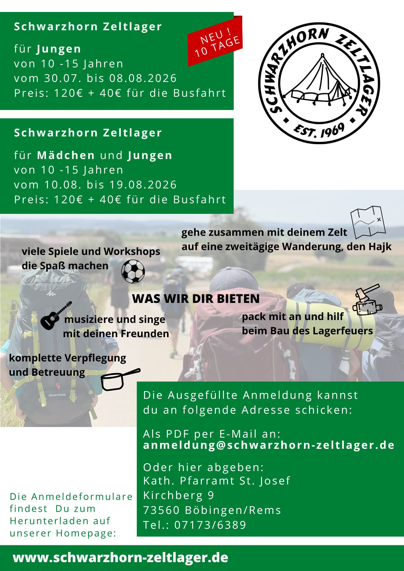 Schwarzhorn-Zeltlager 2026