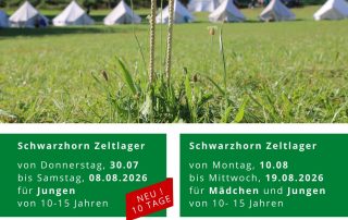 Schwarzhorn-Zeltlager 2026