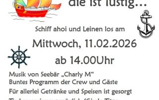 Fasching am 11.02.2026 Coloman