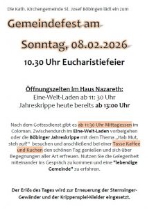 Gemeindefest in Böbingen Plakate für 2026