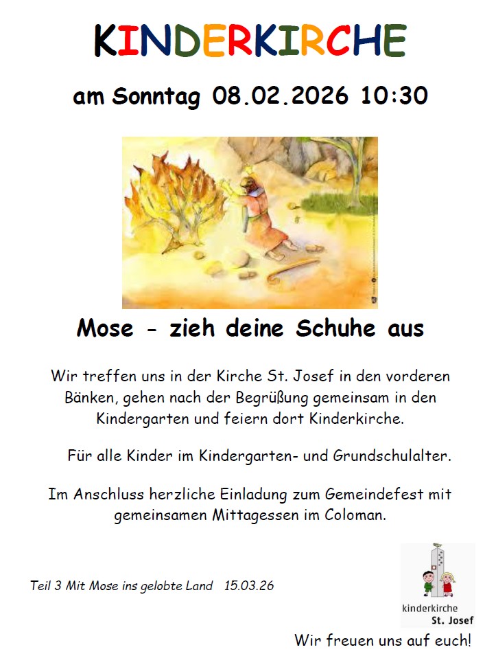 Kinderkirche Plakate vom 08.02.2026