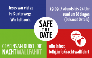 Sticker BDKJ Nachtwallfahrt 19.09.2026